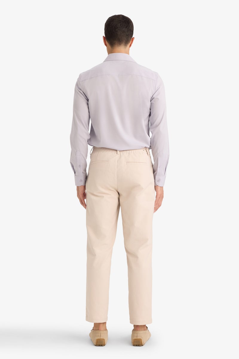 DeFacto Beige Man Relax Fit Trousers Casual - Image 5